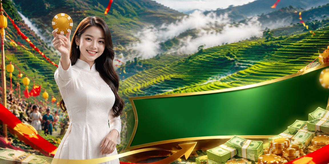 Người dùng tại Sapa trải nghiệm cashback và bonus trên nền tảng 772 trong trang phục áo dài